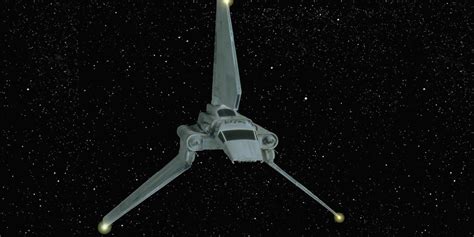 The following is a list of starships, cruisers, battleships, and other spacecraft in the star wars films, books, and video games. Imperial Shuttle | StarWars.com