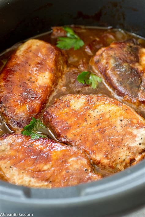 Crockpot Pork Chops With Apples And Onions Gluten Free And Paleo A