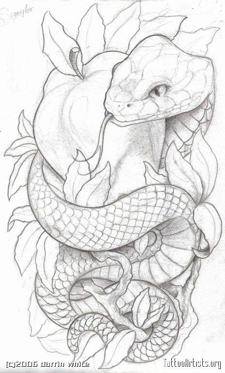 Snake With Apple Temptation Etc Apple Tattoo Snake Art Tattoo