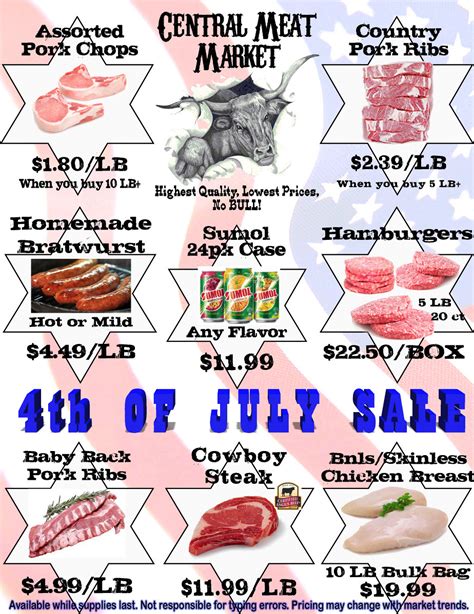 Specials Central Meat Market