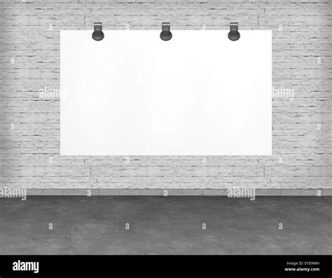 Large Blank Empty White Billboard Screen Stock Photo Alamy