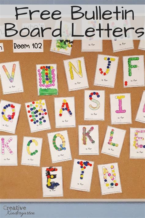 Letters For Bulletin Board Printable