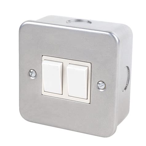 Buy 2 Gang Switch With Metal Clad Electrical Switch From Gz Industrial