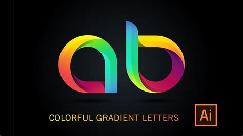 Design A Gradient Logo Illustrator Tutorial Youtube