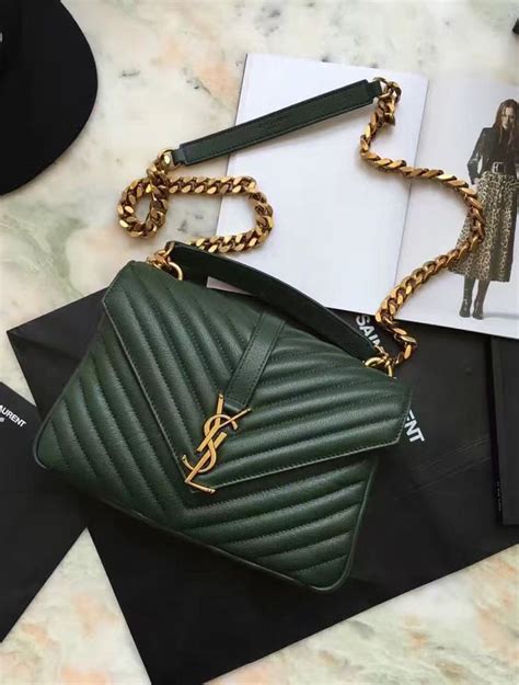 Green Yves Saint Laurent Saint Laurent Handbags Ysl Bag Bags Designer