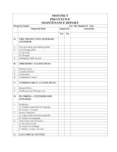 Excel Daily Maintenance Report Format Free Daily Work Schedule