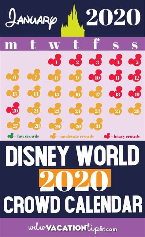 Disney World 2024 Crowd Calendar Printable Calendar 2023