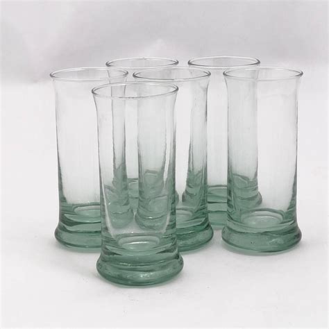 Set Of Handmade 100 Recycled Glass Tumblers By The Recycled Glassware