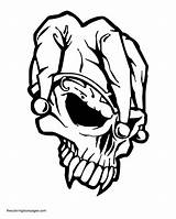 Coloring Skulls Jester Skull Adult Printable Adults Crossbones Tattoo Joker Drawing Sheets Template Face Graffiti Tattoos Teenagers Stencils Popular Sketch sketch template