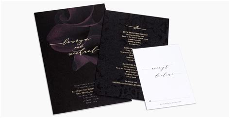 15 of 21 bliss and bone created all of the invitations programs and menus pictured with