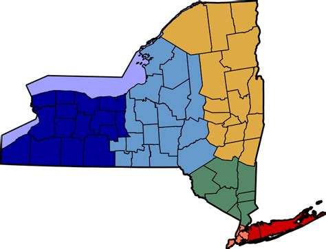 Map Of New York Regions