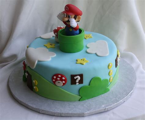 We were getting a little bored with the exploding mario cake. Super Mario Bros. Cake