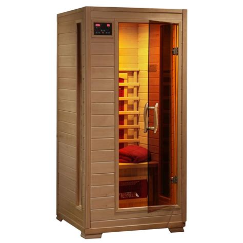 Radiant Sauna 1 2 Person Hemlock Infrared Sauna With 3