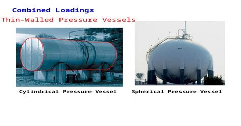 Combined Loadings Thin Walled Pressure Vessels Cylindrical Pressure