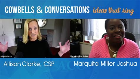 Cowbells And Conversations Ideas That Ring With Marquita Miller