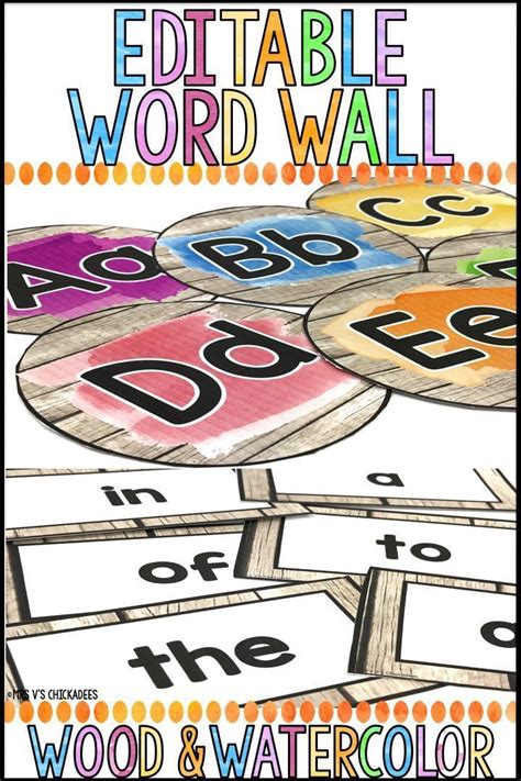 The Printable Word Wall Is Full Of Numbers And Letters