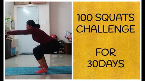 100 Squats Challenge For 30 Days Youtube
