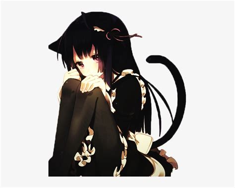 Kawaii Anime Renders Anime Neko Girl Sad Free Transparent Png Download Pngkey
