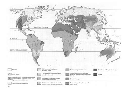 World Biome Map With Key Biomes Ocean Coloring Pages Continents And