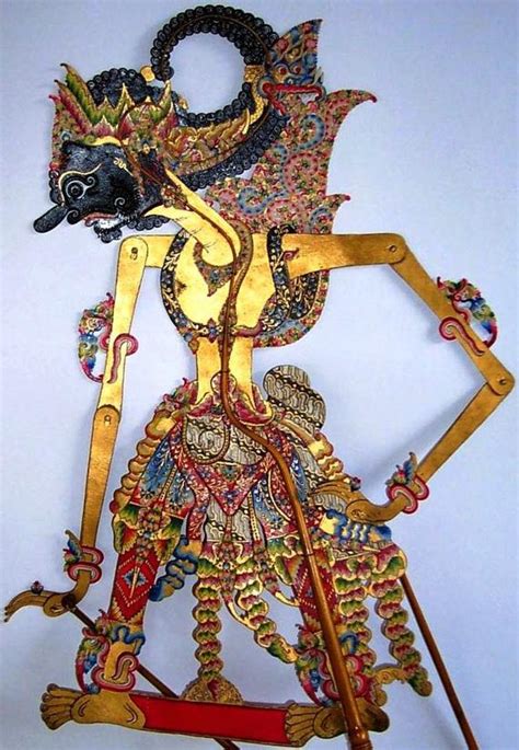 Beautiful Wayang Kulit The Character Is Gatotkaca From The Mahabharata