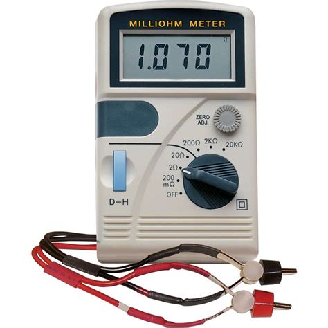 Tenmars Tm 508 Low Cost Milliohm Meter Battery Or Ac Powered