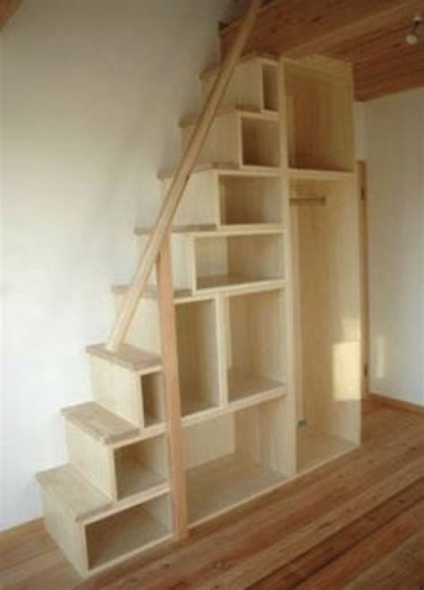 Attic Stairs With Storage Tiny House Stairs Tiny House Storage