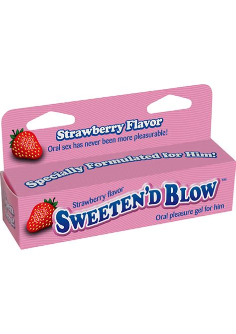 Sweeten D Blow Oral Pleasure Gel Strawberry 15 Ounce Love Bound