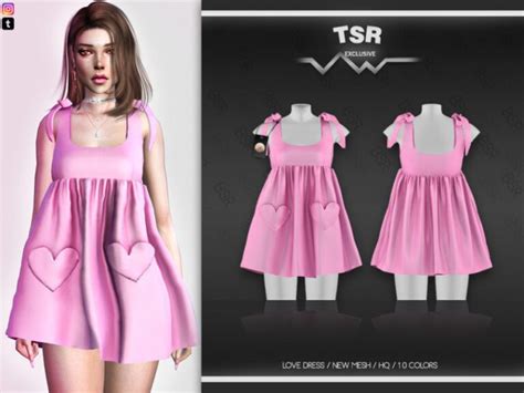 Love Dress Bd547 By Busra Tr At Tsr Lana Cc Finds