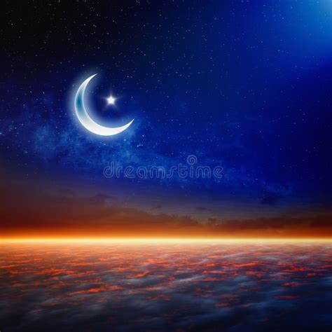 Eid Mubarak Ramazan Background Stock Illustration Illustration Of