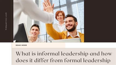 What Is Informal Leadership And How Does It Differ From Formal