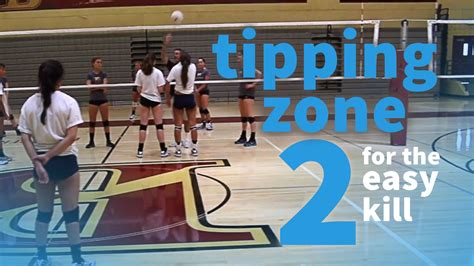 Strategy Tipping To Zone 2 Can Produce An Easy Kill Coaching Volleyball Basketball Workouts