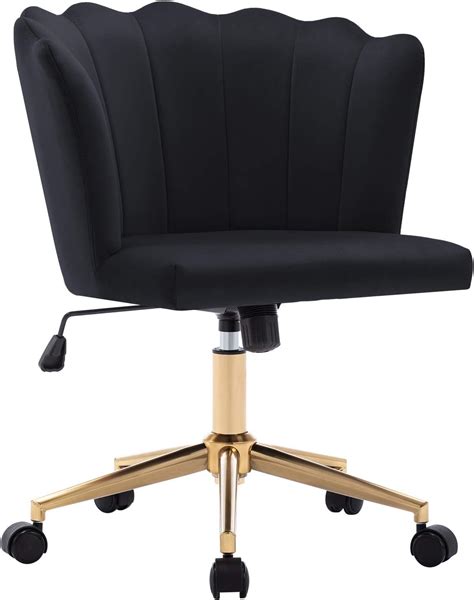 Duhome Modern Home Office Chair Velvet Fabric Black India Ubuy