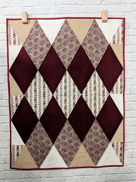 Modern Scot Patchwork And Diamond Quilts Charm About You