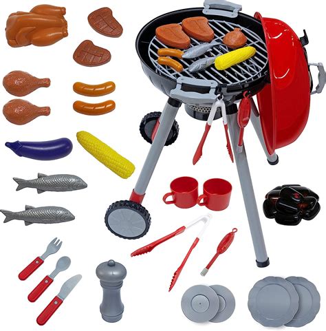 Bambibo Bbq Toy Grill Set Kids Bbq Grill Playset Pack Of