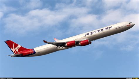 G Vfiz Virgin Atlantic Airbus A340 600 At London Heathrow Photo