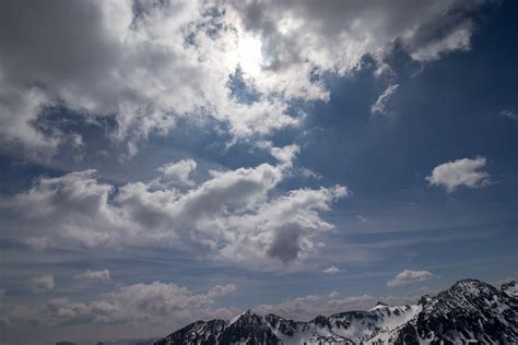 Wallpaper Sky Blue Clouds Mountains Snow 6000x4000 Siash