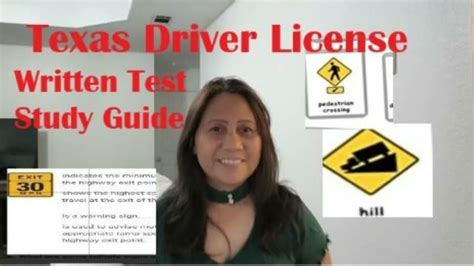 Texas Driver License Written Test Study Guide YouTube