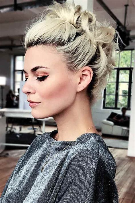 47 Pretty Short Hair Updos Youll Want To Wear To The Next Party