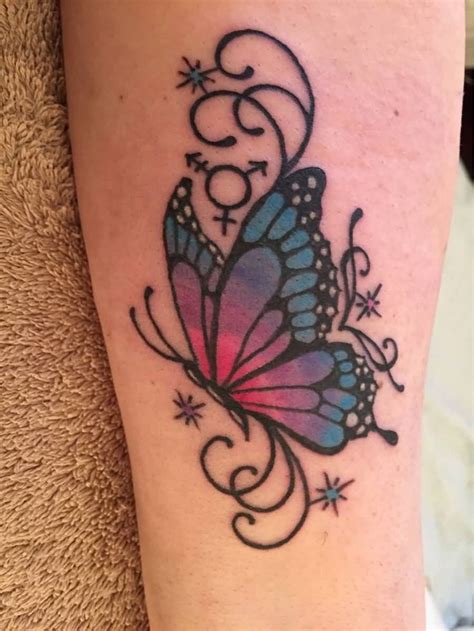 Lovely Colored Butterfly Tattoo Butterfly Tattoos On Arm Butterfly