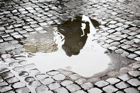 Street Puddle Stock Image Image Of Storm Reflection 3398497