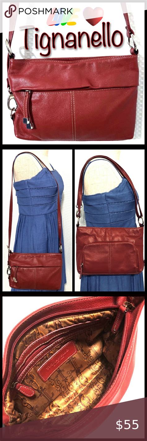 Tignanello Red Leather Handbag Red Leather Handbags Leather Handbags