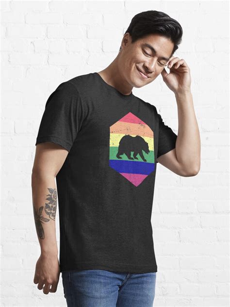 Retro Vintage LGBT Gay Bear T Shirt By Sleazoid Redbubble