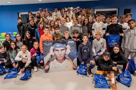 Rafael Nadal Receives Special T From His Academy Students