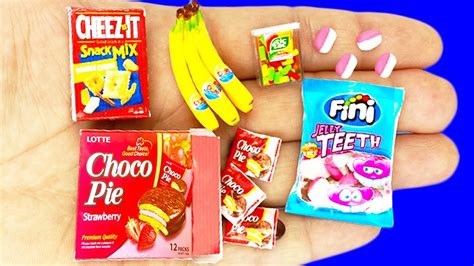 30 Diy Miniature Food And Drinks Realistic Hacks And Crafts Youtube