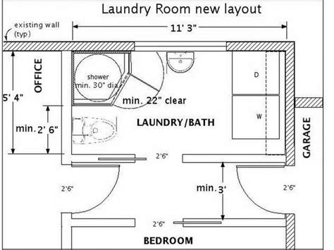 Many time we need to make a collection about some pictures for your ideas, imagine some of these newest photos. Bathroom Laundry Room Combo Floor Plans laundry and ...