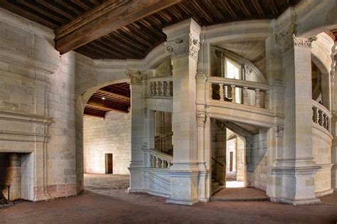 Double Helix Staircase At Chambord Chateau In France Chateau
