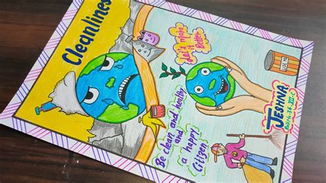 Cleanliness Poster Clean India Drawing Clean India Green India