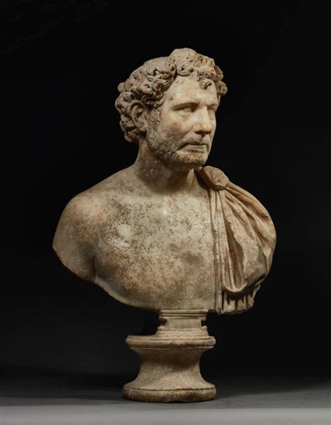 Sold Price A Marble Portrait Bust Of A Man Roman Imperial Early