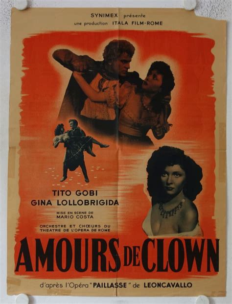 Pagliacci Love Of A Clown Original Release French Movie Poster