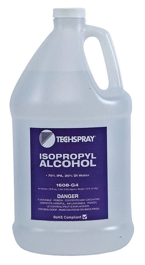 Techspray Isopropyl Alcohol 70 Per 1 Gal 22hu531608 G4 Grainger